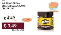 Prezzemolo e Vitale Mr. beans crema spalmabile al cacao e ceci offerta