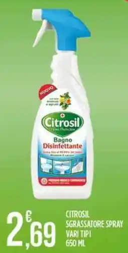 Euroesse Citrosil sgrassatore spray offerta