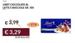 Prezzemolo e Vitale Lindt cioccolato al latte e nocciole offerta