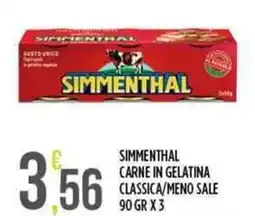 Euroesse Simmenthal carne in gelatina classica/meno sale offerta