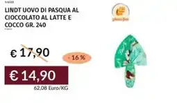 Prezzemolo e Vitale Lindt uovo di pasqua al cioccolato al latte e cocco offerta