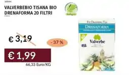 Prezzemolo e Vitale Valverbebio tisana bio drenaforma offerta