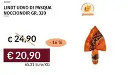 Prezzemolo e Vitale Lindt uovo di pasqua noccionoir offerta