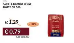 Prezzemolo e Vitale Barilla bronzo penne rigate offerta