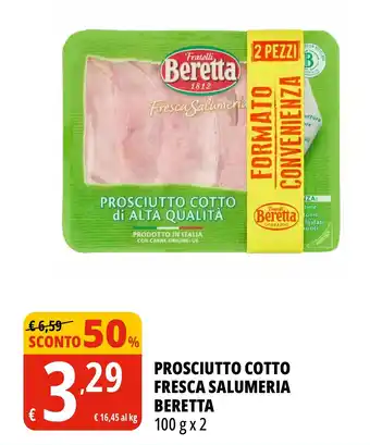 Prosciutto cotto fresca salumeria BERETTA