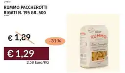 Prezzemolo e Vitale Rummo paccherotti rigati n. 195 offerta