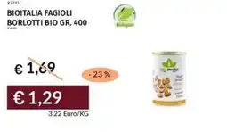 Prezzemolo e Vitale Bioitalia fagioli borlotti bio offerta
