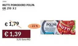 Prezzemolo e Vitale Mutti pomodoro polpa offerta