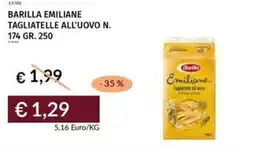 Prezzemolo e Vitale Barilla emiliane tagliatelle all'uovo n. 174 offerta