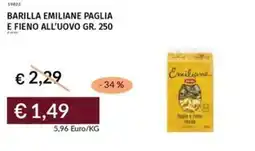 Prezzemolo e Vitale Barilla emiliane paglia e fieno all'uovo offerta