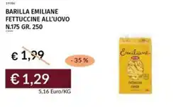 Prezzemolo e Vitale Barilla emiliane fettuccine all'uovo n.175 offerta