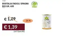 Prezzemolo e Vitale Bioitalia fagioli spagna bio offerta