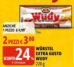 Tigros Würstel extra gusto WUDY offerta