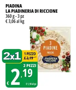 Tigros Piadina LA PIADINERIA DI RICCIONE 3 pz offerta