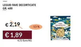 Prezzemolo e Vitale Legud fave decorticate offerta