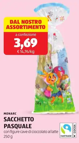 ALDI Monarc sacchetto pasquale offerta