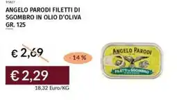 Prezzemolo e Vitale Angelo parodi filetti di sgombro in olio d'oliva offerta