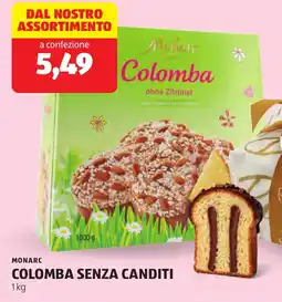 ALDI Monarc colomba senza canditi offerta