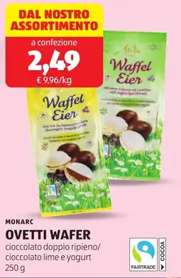 ALDI Monarc ovetti wafer offerta