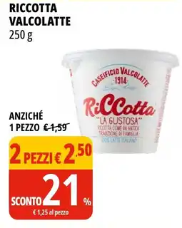 Tigros Riccotta VALCOLATTE offerta
