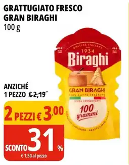 Tigros Grattugiato fresco GRAN BIRAGHI offerta