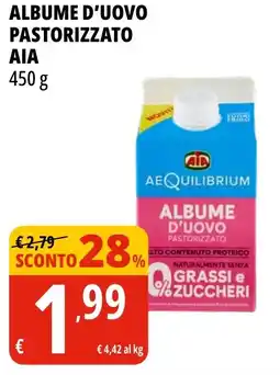 Tigros Albume d'uovo pastorizzato AIA offerta