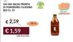 Prezzemolo e Vitale Giu giu salsa pronta di pomodoro ciliegino bio offerta