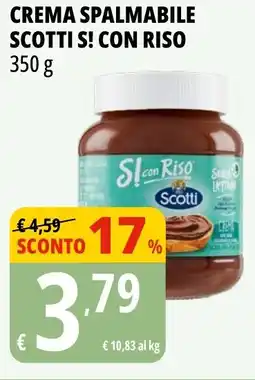 Tigros Crema spalmabile SCOTTI S! CON RISO offerta