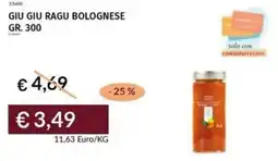 Prezzemolo e Vitale Giu giu ragu bolognese offerta