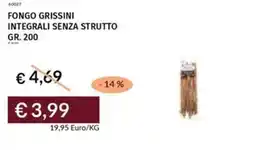 Prezzemolo e Vitale Fongo grissini integrali senza strutto offerta