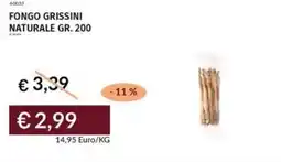 Prezzemolo e Vitale Fongo grissini naturale offerta