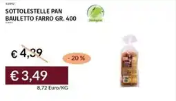 Prezzemolo e Vitale Sottolestelle pan bauletto farro offerta