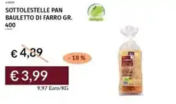 Prezzemolo e Vitale Sottolestelle pan bauletto di farro offerta