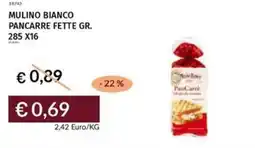 Prezzemolo e Vitale Mulino bianco pancarre fette offerta