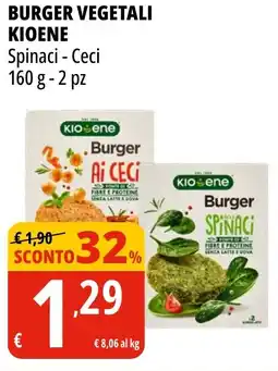 Tigros Burger vegetali KIOENE offerta