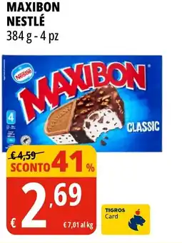 Tigros Maxibon NESTLÉ 4 pz offerta