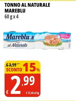 Tigros Tonno al naturale MAREBLU offerta