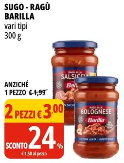 Tigros Sugo - ragù BARILLA offerta