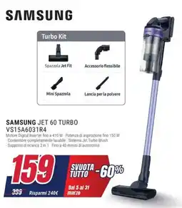 Trony SAMSUNG JET 60 TURBO VS15A6031R4 offerta
