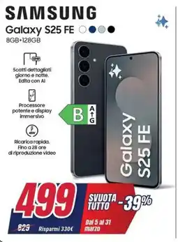 Trony SAMSUNG Galaxy S25 FE offerta
