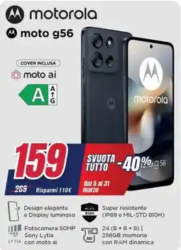 Trony motorola moto g56 offerta
