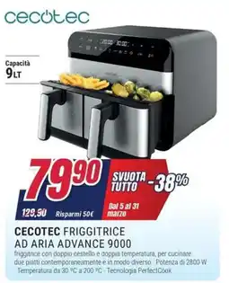 Trony CECOTEC FRIGGITRICE AD ARIA ADVANCE 9000 offerta