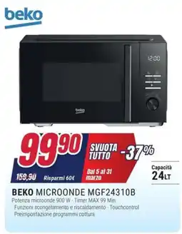 Trony BEKO MICROONDE MGF24310B offerta
