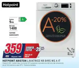 Trony HOTPOINT ARISTON LAVATRICE NR 849G WS A IT offerta