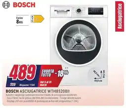 Trony BOSCH ASCIUGATRICE WTH85208II offerta