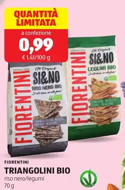 ALDI Fiorentini triangolini bio offerta
