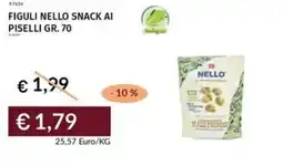 Prezzemolo e Vitale Figuli nello snack ai piselli offerta