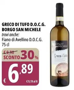 Tigros Greco di tufo D.O.C.G. BORGO SAN MICHELE offerta