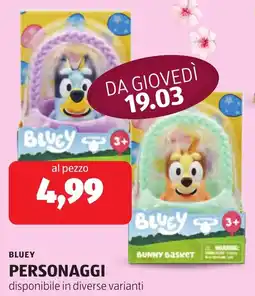 ALDI Bluey personaggi offerta