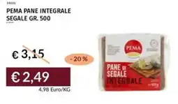 Prezzemolo e Vitale Pema pane integrale segale offerta